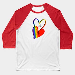 Gay Love, Mrs and Mrs, LGBTQ, Gay Wedding Baseball T-Shirt